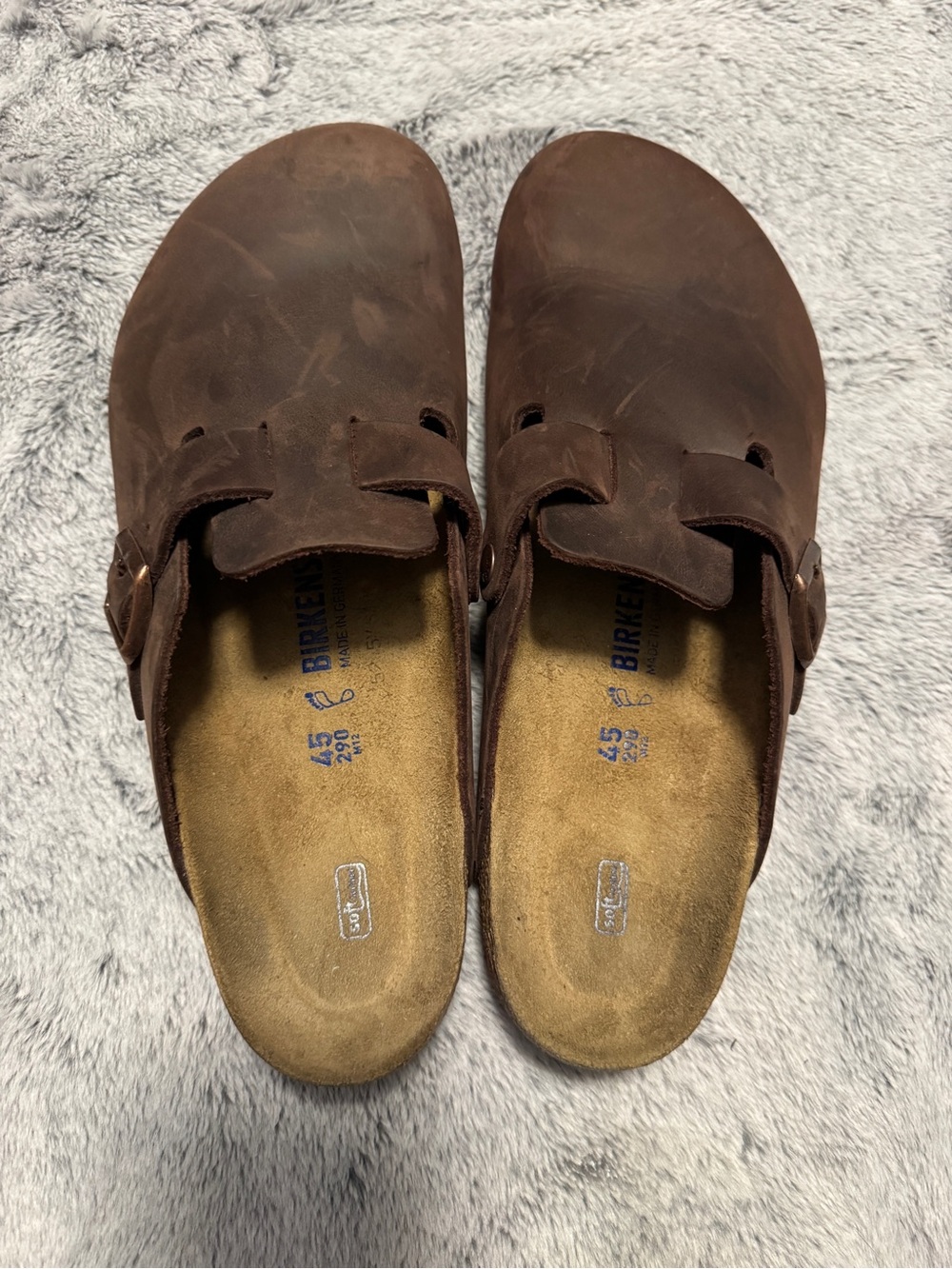 Men’s Birkenstock Brown Boston Clogs size 45/12